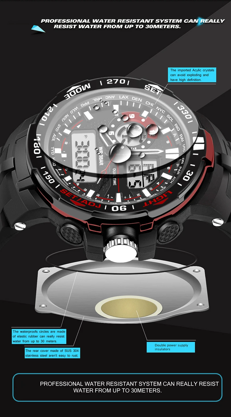 XFCS 2017 waterproof watches for men original man watchs shockesportivo mens top brand digitales watch military clock accurate |