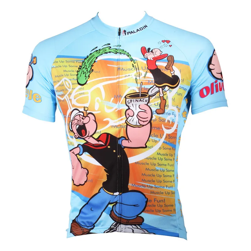 Jersey only Одежда для велоспорта Popeye, одежда для велоспорта, летняя одежда для гонок, спорта, велоспорта, топы, одежда для велоспорта, одежда с короткими рукавами, Майо, ropa Ciclismo - Цвет: Jersey only