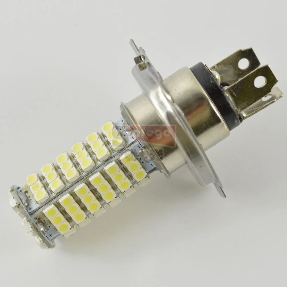 2 шт. dc 12 В супер яркость 102smd 3528 1210 светодио дный h4 лампы автомобилей