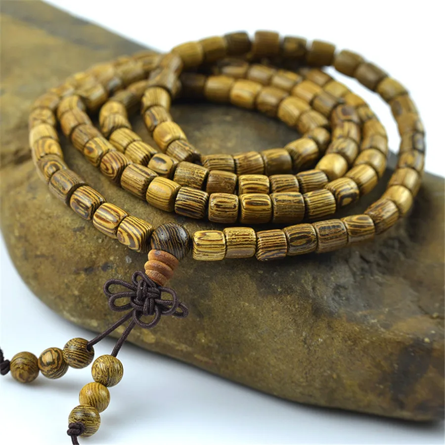 Модные бусины Будды Аутентичные 108 венге молитвенные браслет четки деревянный