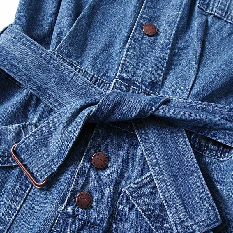 Весенне осенние европейские комбинезоны с карманами на талии женские модные