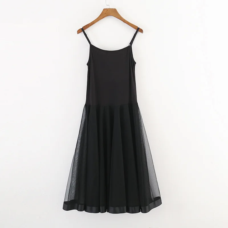 Женское Сетчатое платье на бретельках базовое из модала весну лето 2018|tank dress|mesh