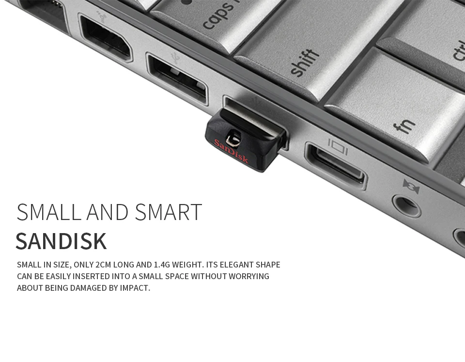 Sandisk Mini USB флеш-накопитель, флеш-накопитель, миниатюрный флэш-накопитель, u-образный диск, флеш-карта памяти, Usb флешка, маленький подарок, 8 ГБ, 16 ГБ, 32 ГБ, 64 ГБ