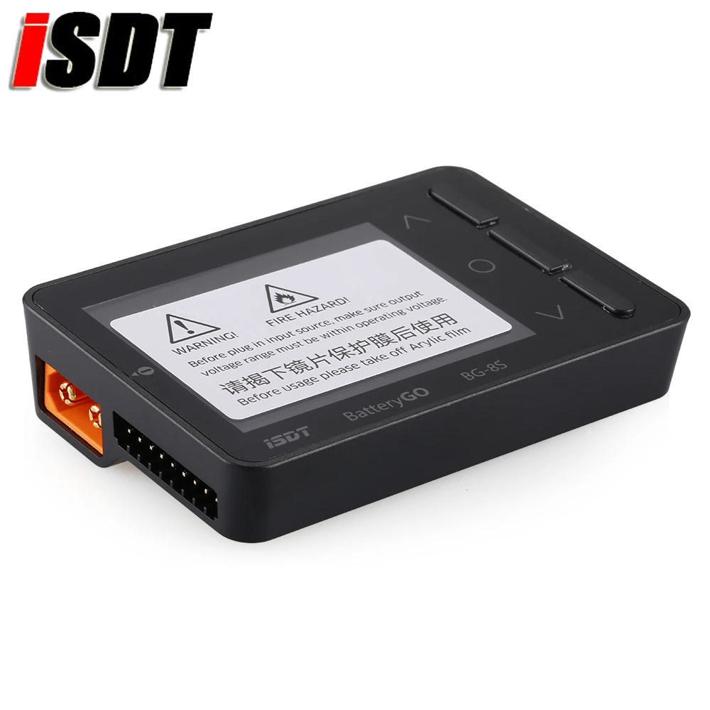 1pcs ISDT BattGo BG-8S LCD Display Smart Battery Capacity Checker Balancer Receiver Signal Tester For LiHv LiPo LiFe NiMH NiCd | Игрушки и