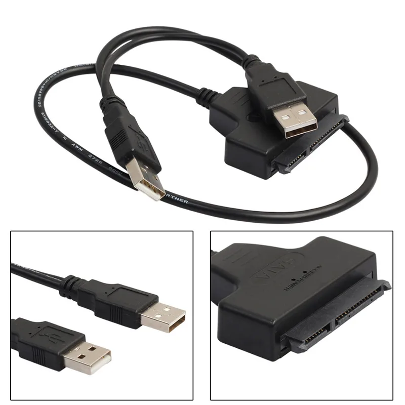 USB 2 0 на SATA + кабель питания 5 дюймовый жесткий диск конверсионная линия драйвер