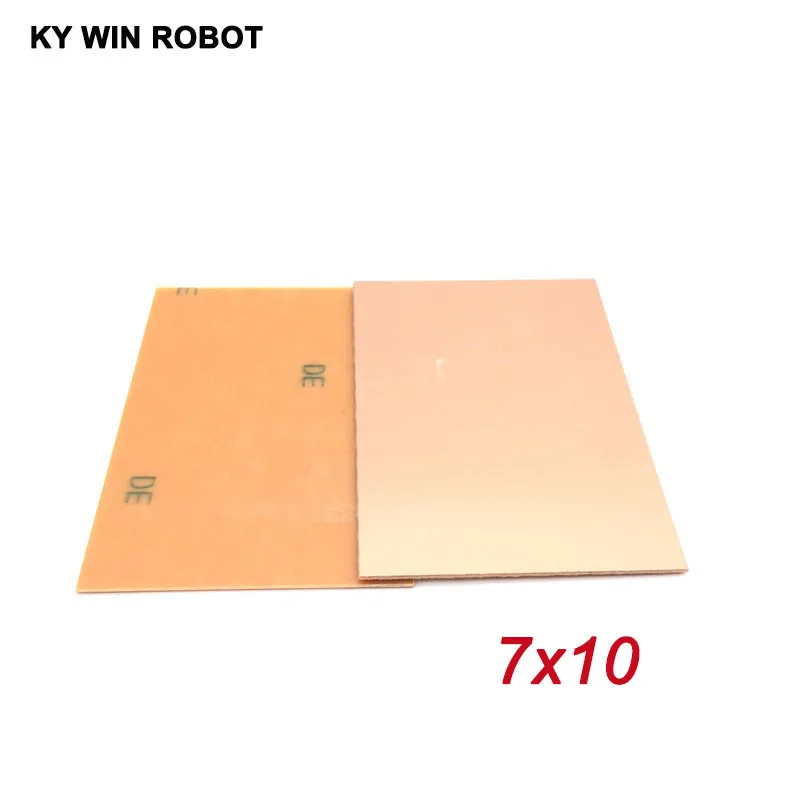 

5pcs PF PCB 7*10 Single Side Copper Clad plate DIY PCB Kit Laminate Circuit Board 7x10cm