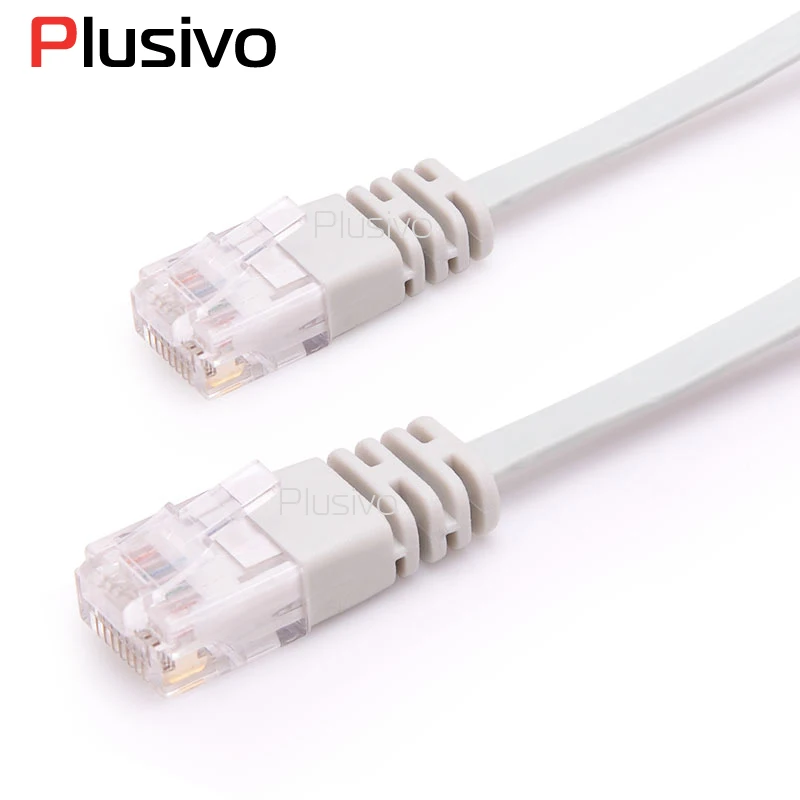 Высокое качество 2 М ультра тонкий плоский Ethernet кабель RJ 45 сетевой UTP Lan Cat6