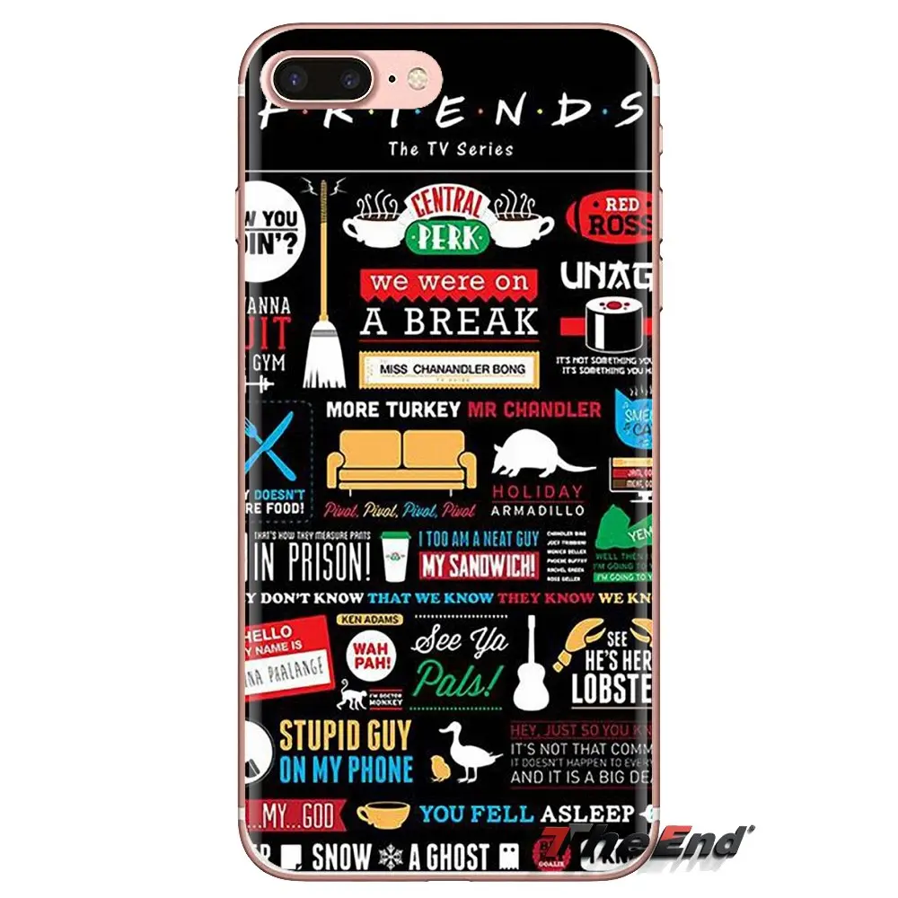 For Xiaomi Redmi 4A S2 Note 3 3S 4 4X 5 Plus 6 7 6A Pro Pocophone F1 Friends TV Funny Central Perk Soft Transparent Cases Covers |