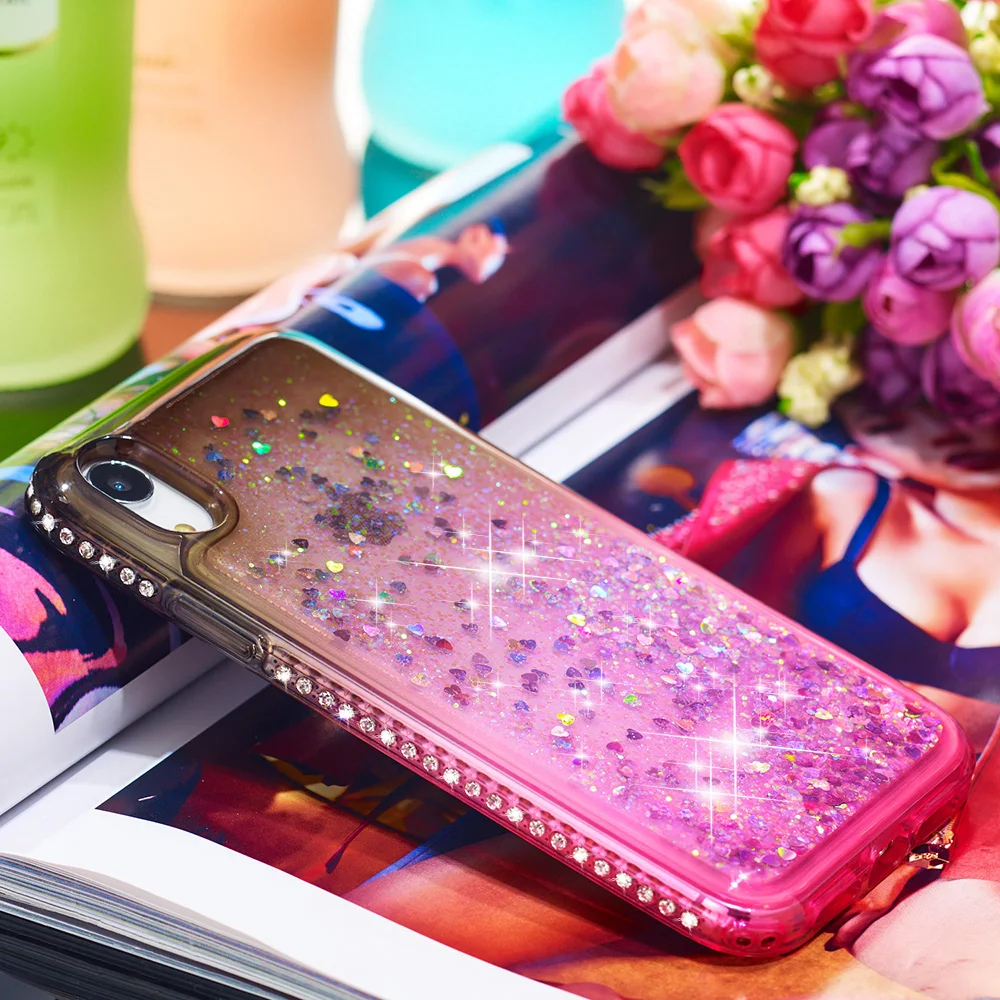 Зыбучий песок Градиент для iPhone 7 7Plus 8 8Plus 6 6s Plus 5 5S SE X XS MAX XR динамический Жидкий