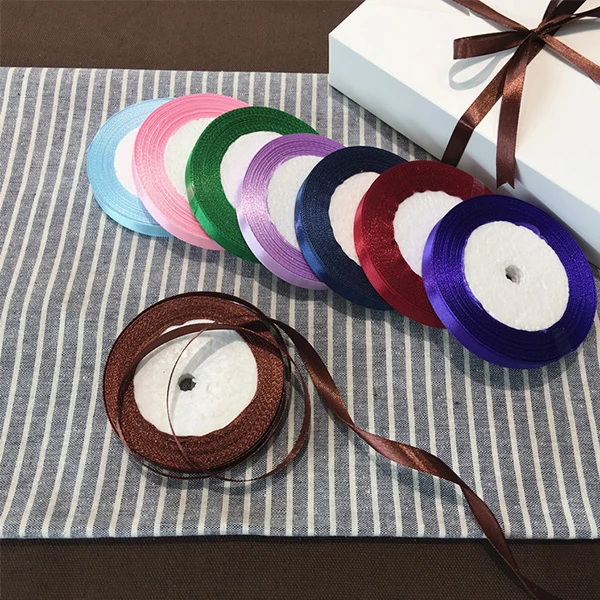 Красочные 25 ярдов/рулон Grosgrain атласные ленты для свадьбы Рождественская