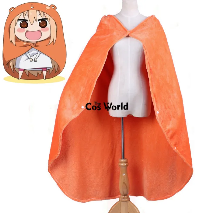 Himouto! Мягкая теплая накидка с капюшоном для косплея из аниме Умару Чан|anime cosplay