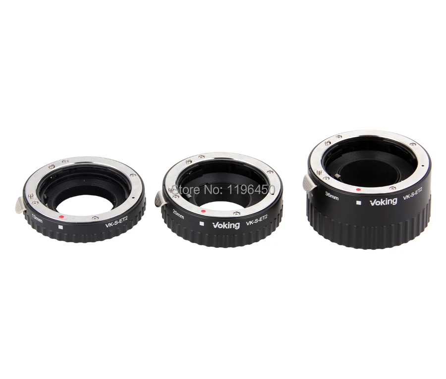 Voking Автофокус металлическое Удлинительное Кольцо макро расширитель VK S ET2 для sony