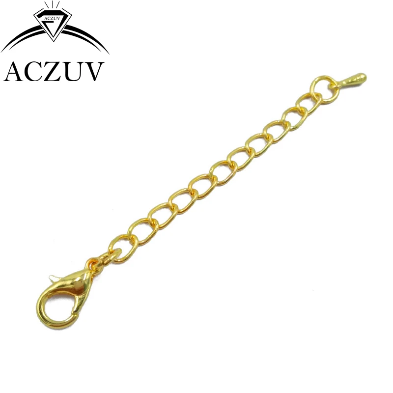 Оптовая продажа 100 шт 12 мм застежка омаров и ожерелья удлинитель для изготовления