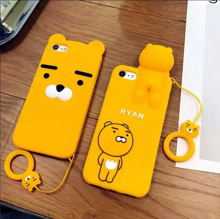 Новый корейский мультфильм папа Лев мобильный телефон оболочка для iPhone 6 7 8 плюс