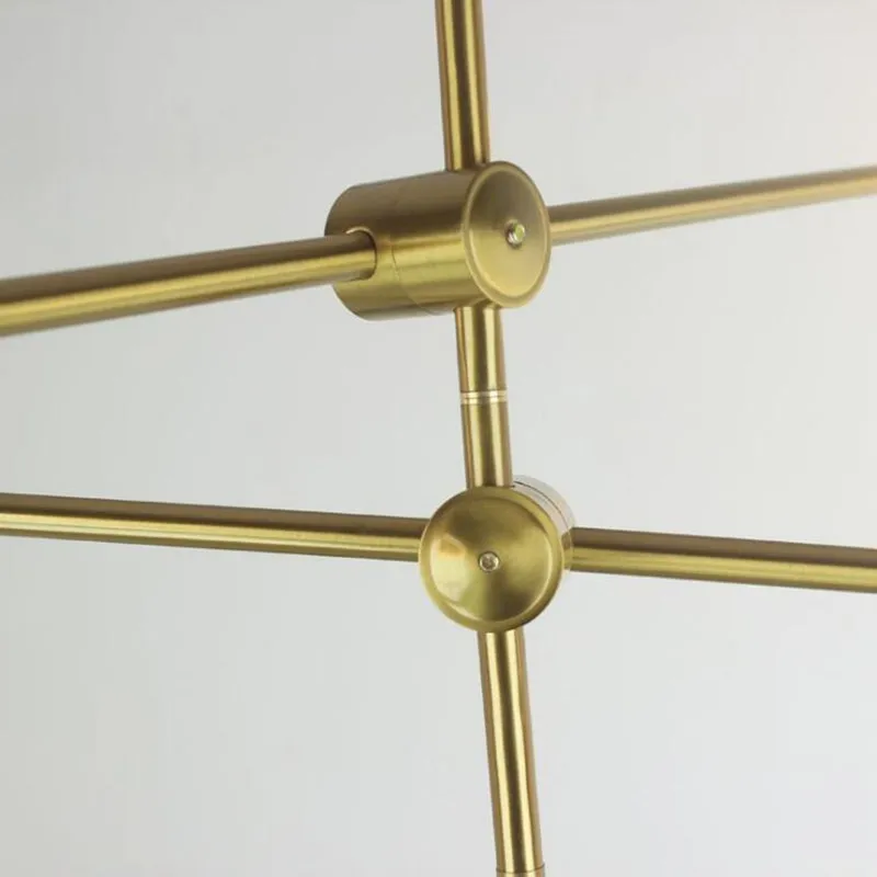 Скандинавские простые линии моделирования стеклянная Подвесная лампа железная