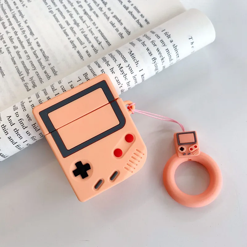 Роскошные Милые 3D gameboy протектор силиконовые Bluetooth беспроводной Чехол для наушников для Apple AirPods 1 2 гарнитура сумка