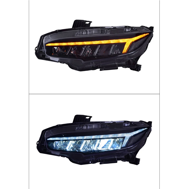 Фары головного света в сборе для Honda Civic Ксеноновые фары DRL HID 2016 2017 года передний