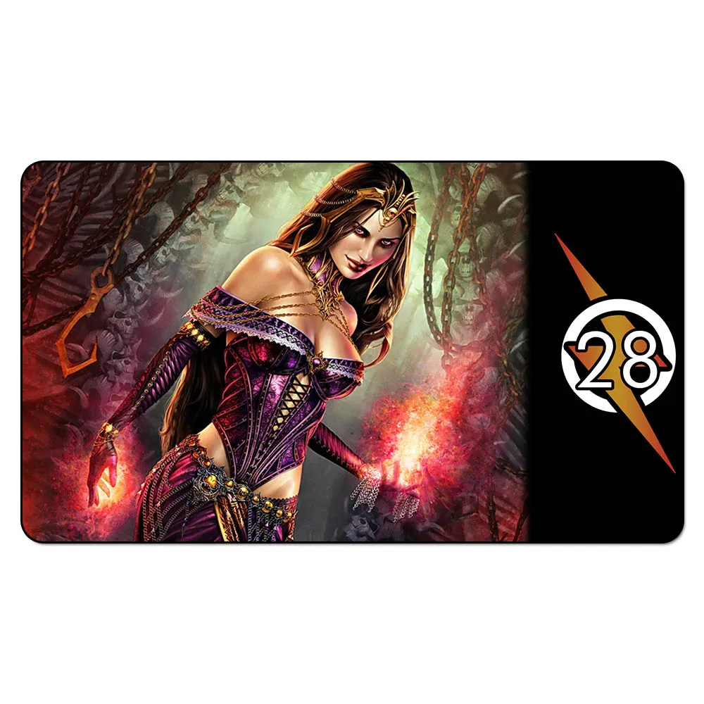 Магия Playmat Лилиана Весс/силу воли Legacy Lost комплект/Иззет guildgate Magic коврики для Настольная игра PLAYMAT - Цвет: Светло-серый