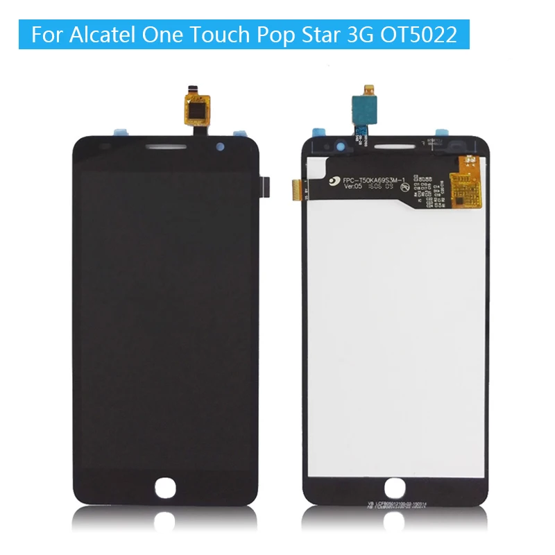 Для Alcatel One Touch Pop Star 3g OT5022 OT 5022 5022X 5022D ЖК дисплей установка преобразователя экрана