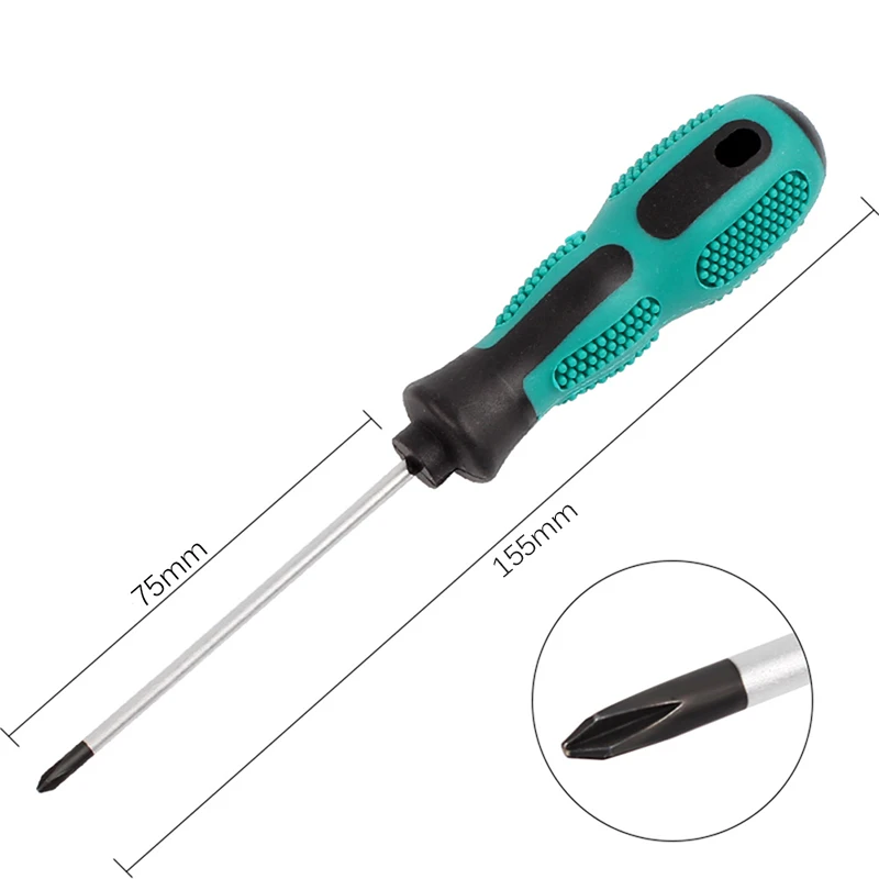3.0mm Phillips Бытовая отвертка, 3,0 мм, шлицевая и Крестовая, Прецизионная Магнитная отвертка, нескользящая ручка для компьютера, ноутбука, инструмент для ремонта - Цвет: 3.0mm Phillips