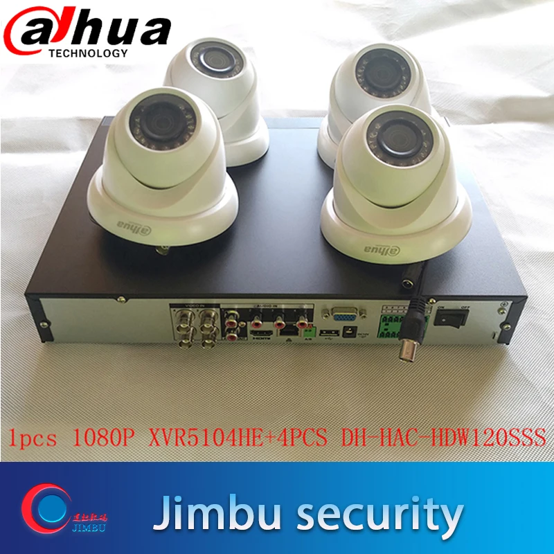 Dahua cctv XVR5104HE 2MP 4 Ch kit 1080P-Lite мини 1U Цифровой видеорегистратор Поддержка HDCVI AHD TVI CVBS и IP Сетевая камера