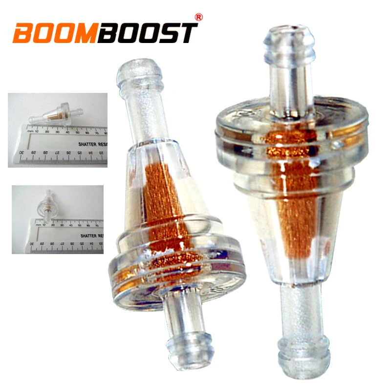 1/" Inline Clear Gas Filte Замена 6 мм 2x/2 шт маленький пластиковый Универсальный мотоциклетный газовый бензиновый масляный фильтр мини