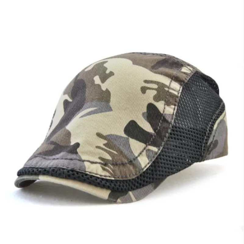 Canjoyn Весна лето осень солнце Берет hat Камуфляж casquette Кепки Для мужчин дышащие Gorras |