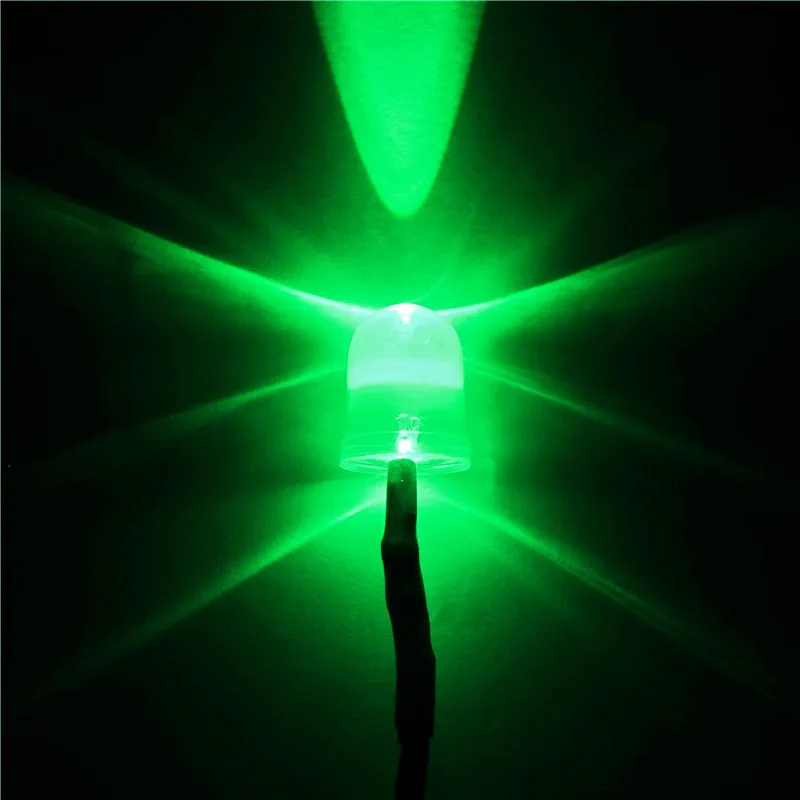 20 шт./лот 10 мм светодио дный LED uv/фиолетовый Pre-проволочный резистор В 3-12 в светодиод Круглый топ 20 см светодио дный Светодиодная лампа для автомобиля свет DIY DC