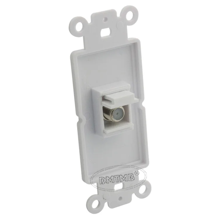 Внутренняя настенная панель 1 порт F head TV с кейстон стиль и поддержка DIY|wall plate|tv wall