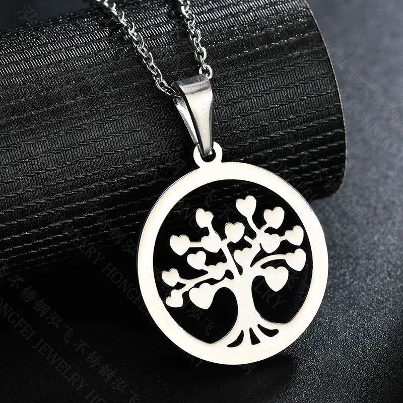 Ожерелье с подвеской Древо жизни из нержавеющей стали | Украшения и аксессуары