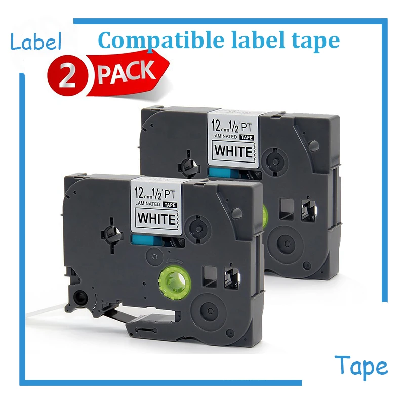 

2pcs Tze 231 tz-231 Compatible tze Label Printer tze Label Tape