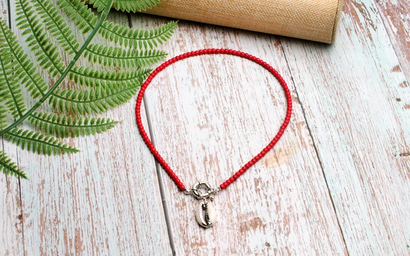 MOON GIRL Cowrie Shell чокер ожерелье из ярких бусин для женщин Модный богемный Boho Chic Bib Collier Femme Dropshiping