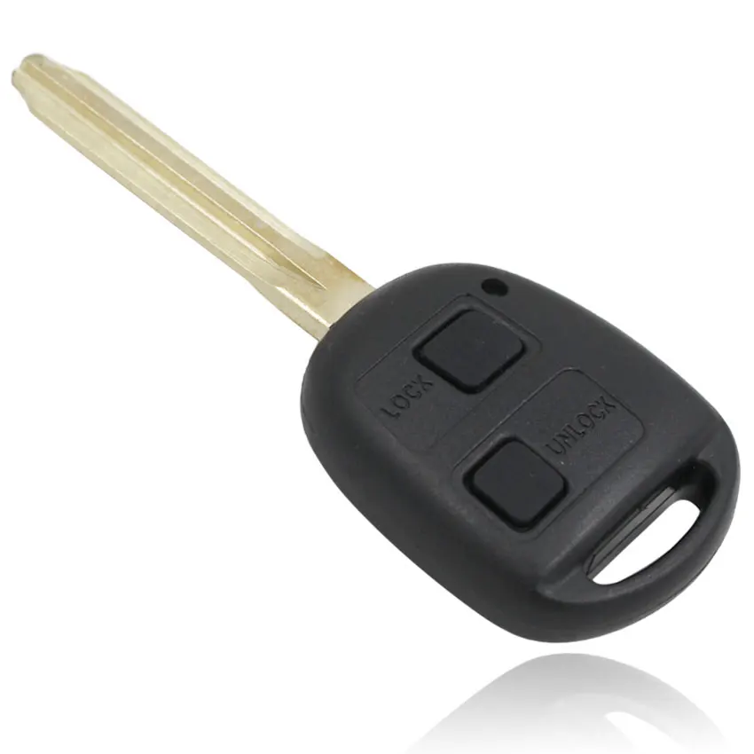 2 кнопки Замена оболочки дистанционного ключа корпус чехол FOB для TOYOTA YARIS RAV4 COROLLA