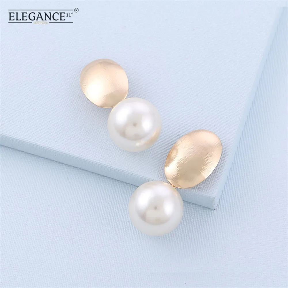 Женские серьги-клипсы ELEGENCE11 большие серьги без пирсинга с искусственным