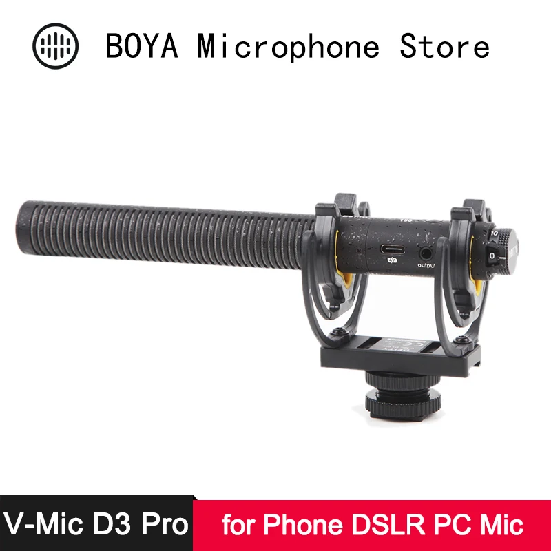 Deity V-Mic D3 Pro направленный микрофон для iPhone XS Android смартфон планшет DSLR на ноутбук с