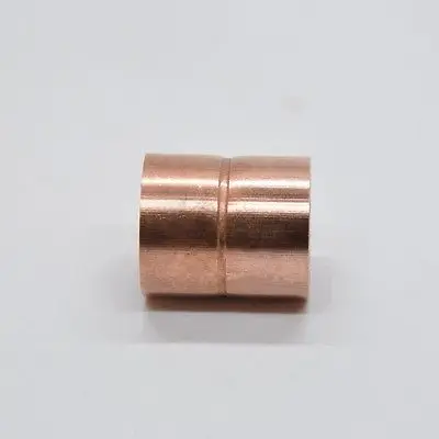 

22x1.5mm Copper End Feed Equal Striaght Coupling Pipe Fitting Plumbing for gas water oil