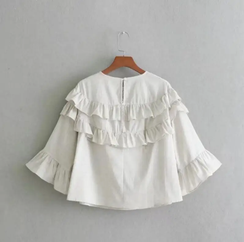 Блузка женская с рукавами фонариками и жемчужными бусинами|blusas fashion|blouse brandblouse