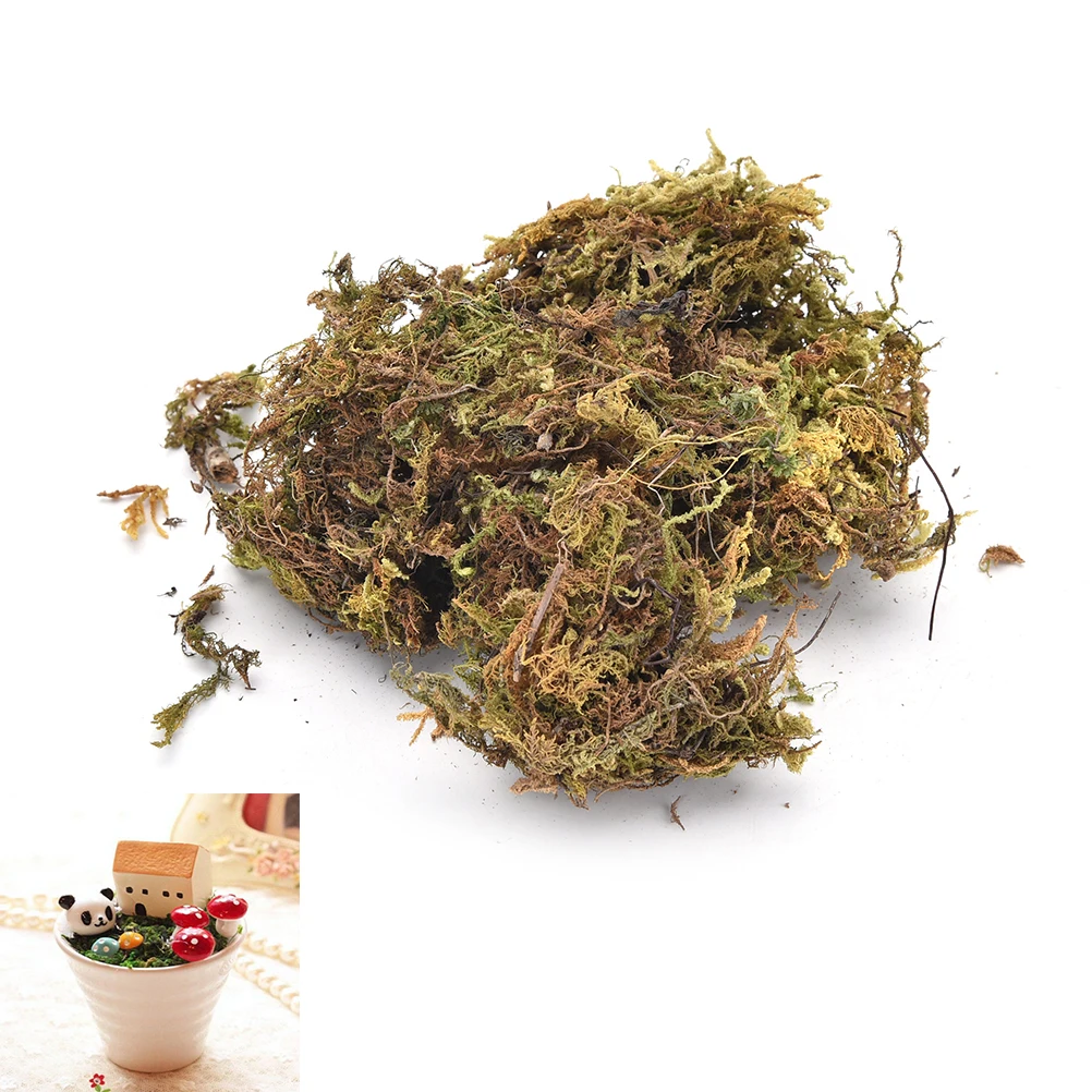 Искусственный сухой мох декоративные растения ваза газон шелковые цветочные