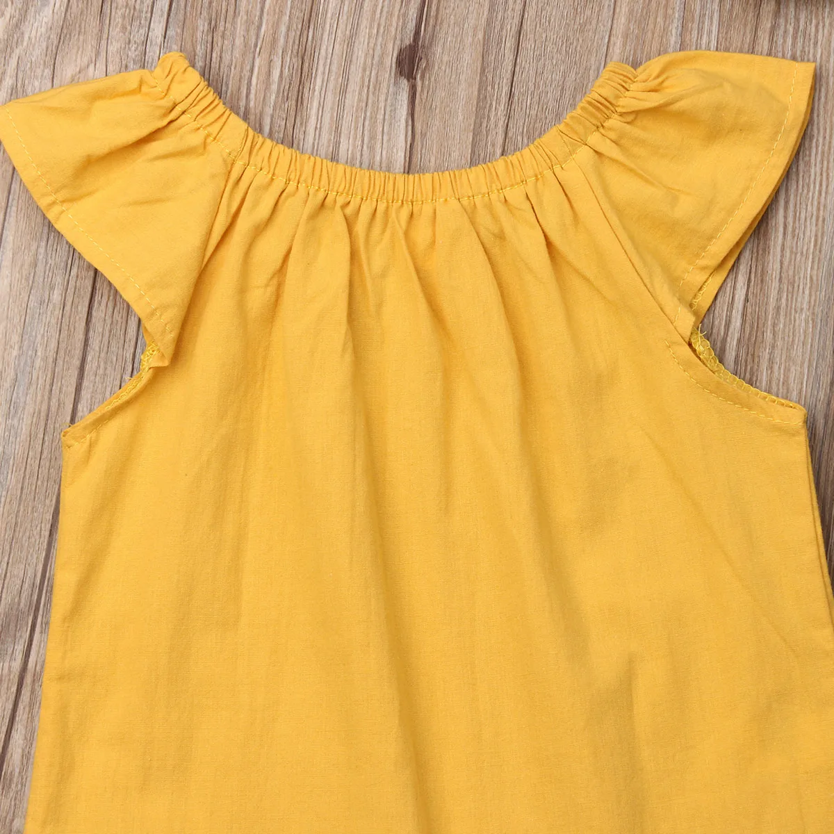 2019 г. Летняя одежда для малышей Одежда новорожденных девочек однотонные футболки