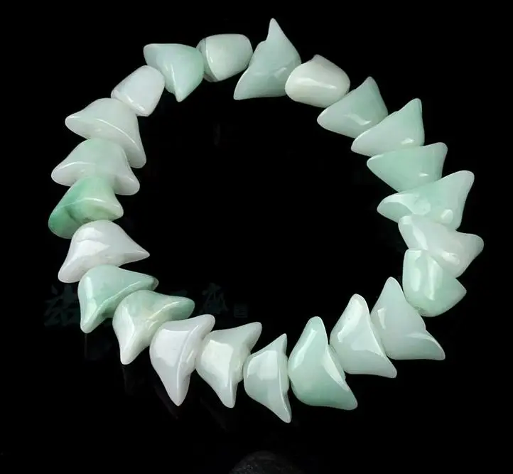 

Fashion 100% Natural A Jadeite / Yuan Bao String Bracelet Women's Bracelet