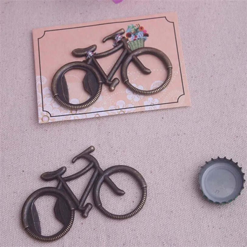 Открывалка для бутылок в форме велосипеда инструмент из сплава подарок на