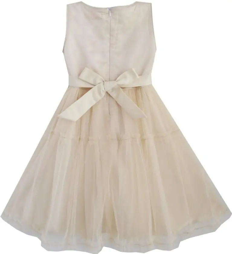 Sunny Fashion платья для девочек новогодние костюмы Цветок Девушка Платье Shinning Блестки