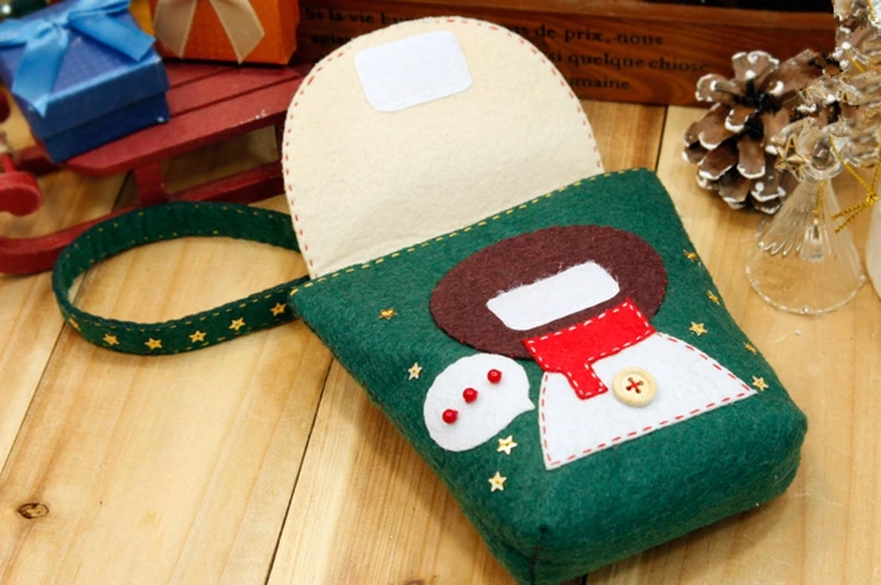 Женщины DIY мультфильм сумки Войлок Сумочка набор для детей Рождественский фестиваль подарок сшить простой Войлок DIY Материал посылка