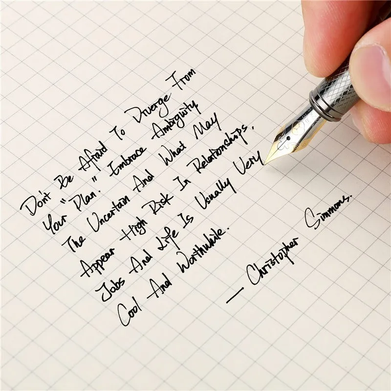 1 шт. Высококачественная авторучка Роскошная деловая пишущая каллиграфическая