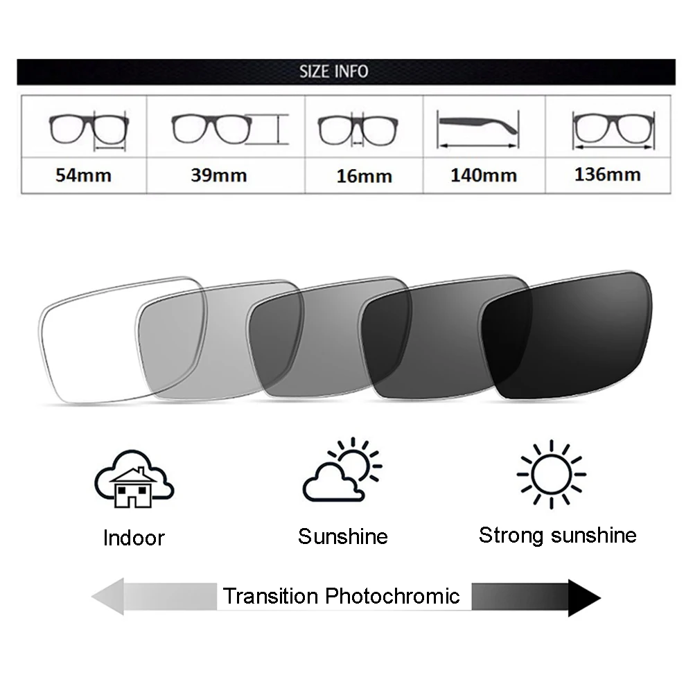 Фотохромные очки для чтения женщин оптические близорукости дальнозоркости на