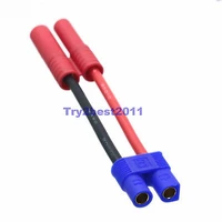 5cm turnigy hxt 4mm male to ec3 style female connector adapter 14awg wire