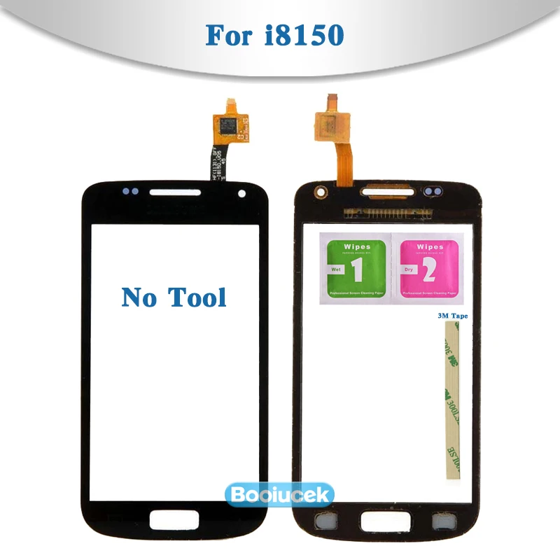 

High Quality 3.7" For Samsung Galaxy W i8150 Touch Screen Digitizer Sensor Outer Glass Lens Panel Black+Tracking Code