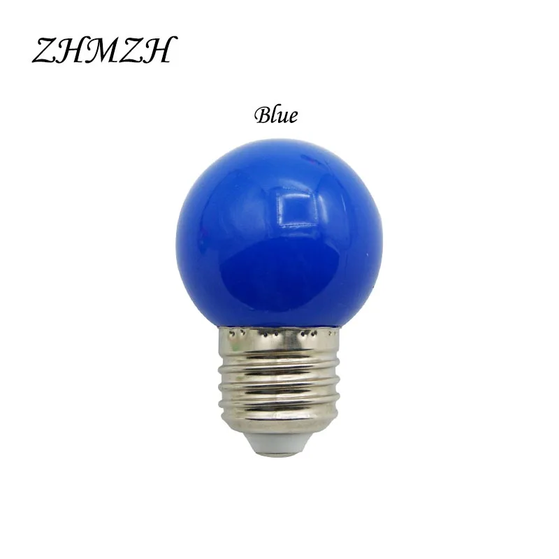 6 шт./лот 220V E27 светодиодный Красочные лампы SMD2835 энергосберегающая лампа для вечерние праздничные украшения 5 светодиодный s Bombillas 7 видов цветов светодиодный свет - Испускаемый цвет: Синий