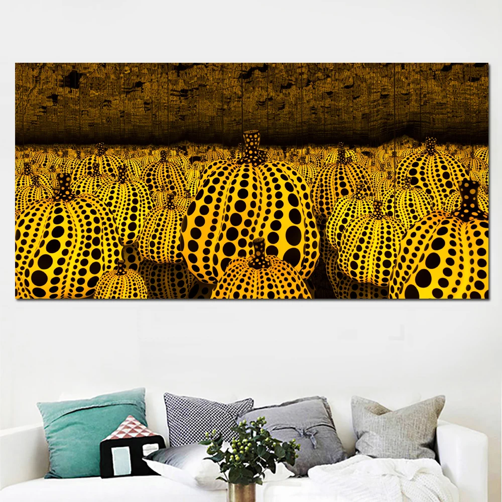 Самоотверженное искусство Yayoi Kusama Тыква Холст Искусство печатная картина маслом на холсте настенная живопись для домашнего декора Настенная картина
