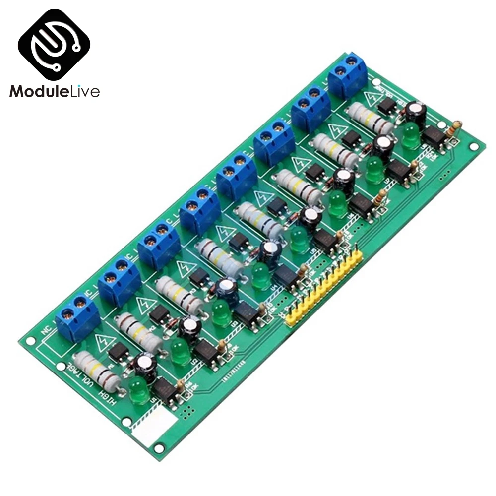 AC 220V 8-канальный MCU ttl уровень 8 Ch оптрон изоляции тест-доска изолированный тест обнаружения er PLC процессоры модуль